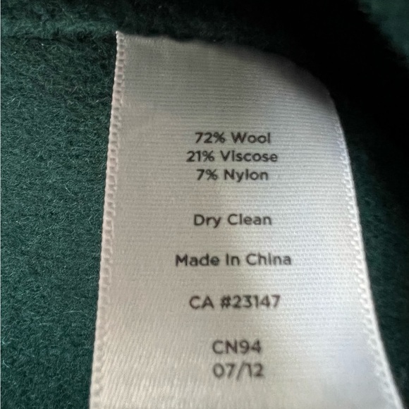 Talbots Jewel Green Wool Blend Skirt - Picture 8 of 11